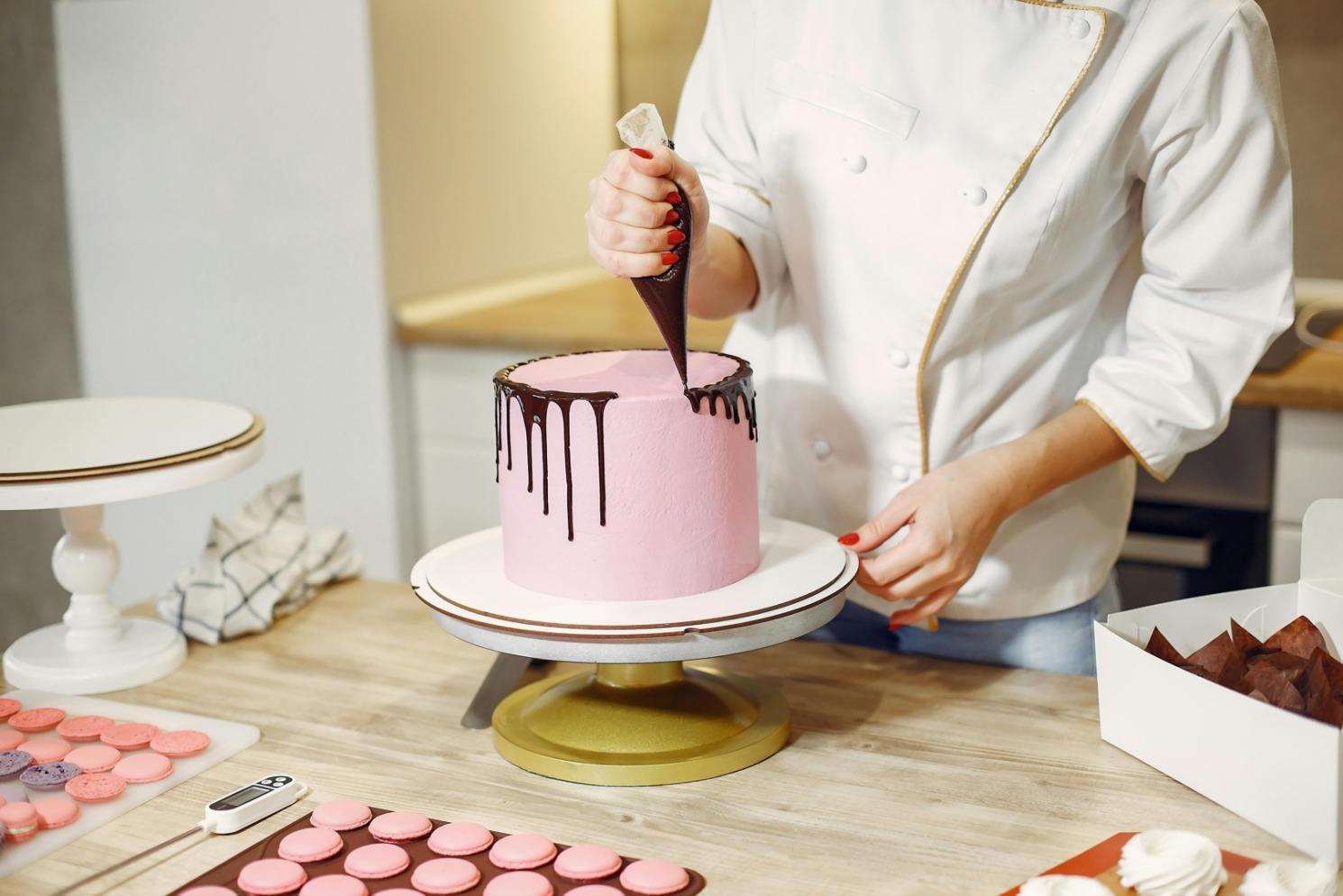 Culinary student practicing knife techniques during hands-on training